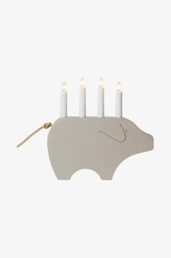 Lysestage Gry højde 28 cm