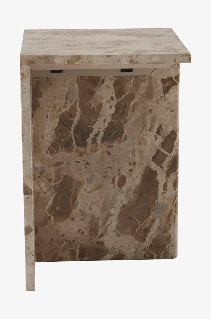 MELETO sidebord marmor 35x35 cm