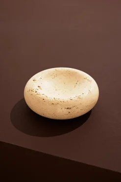 Moon-skål travertin Ø15 cm