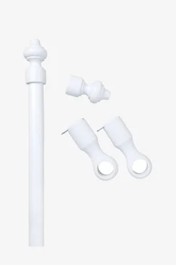 Mormorstang 28 mm hvid 200 cm