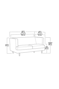 OAKDALE sofa - 2-pers