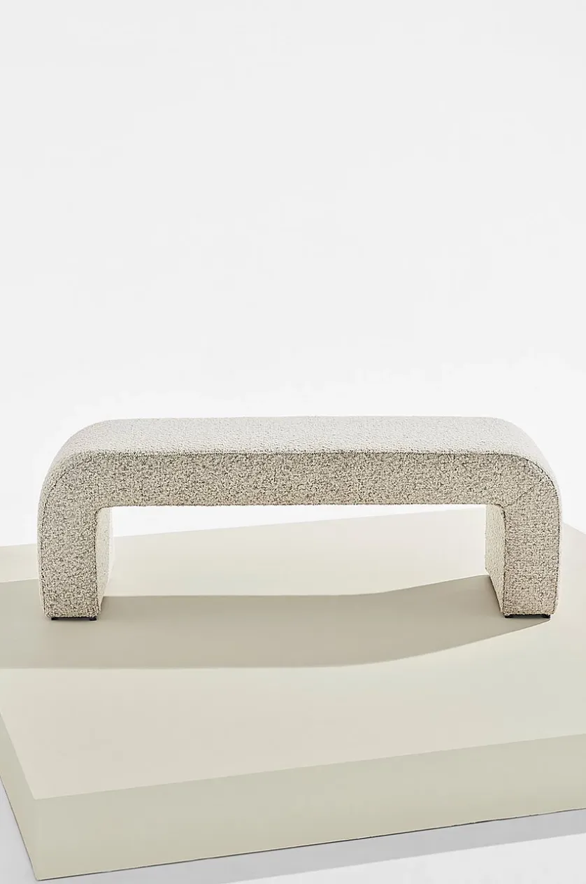 Odette bænk i bouclé 120x41 cm