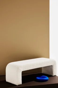 Odette bænk i bouclé 120x41 cm