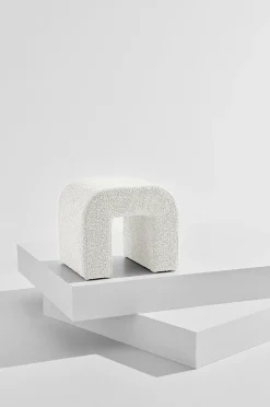 Odette puf i bouclé 45x41 cm