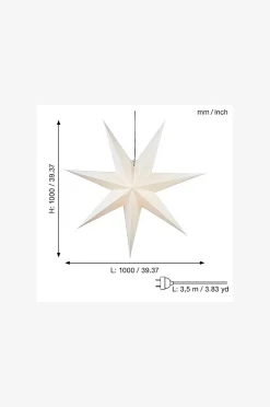 Paperstjerne Frozen 1m