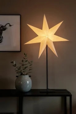 Papirstjerne metalfod højde 80 cm