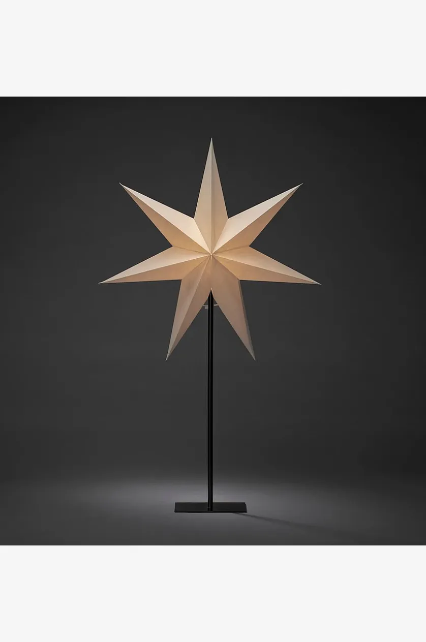 Papirstjerne metalfod højde 80 cm