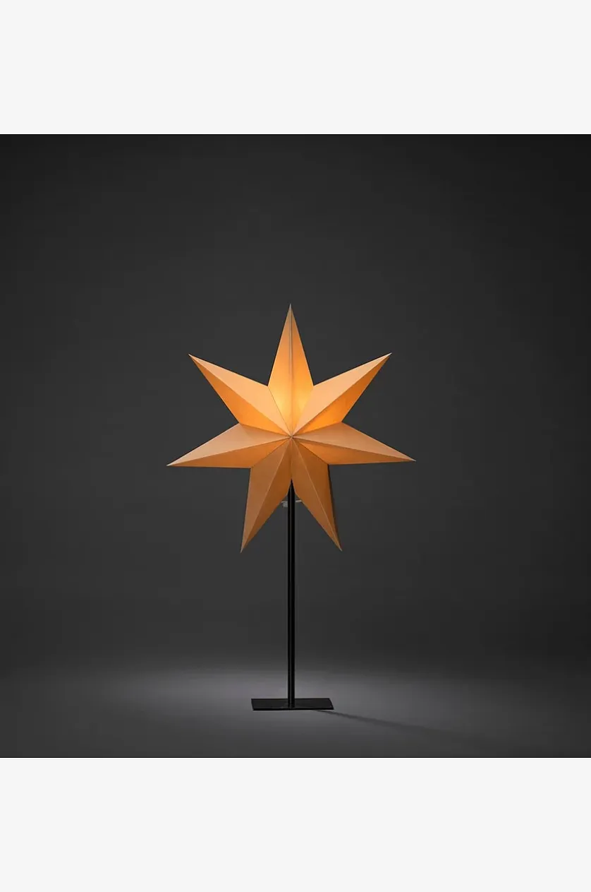 Papirstjerne metalfod højde 65 cm