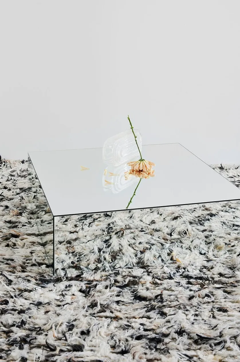 Ponti bord i spejlglas 80x80 cm