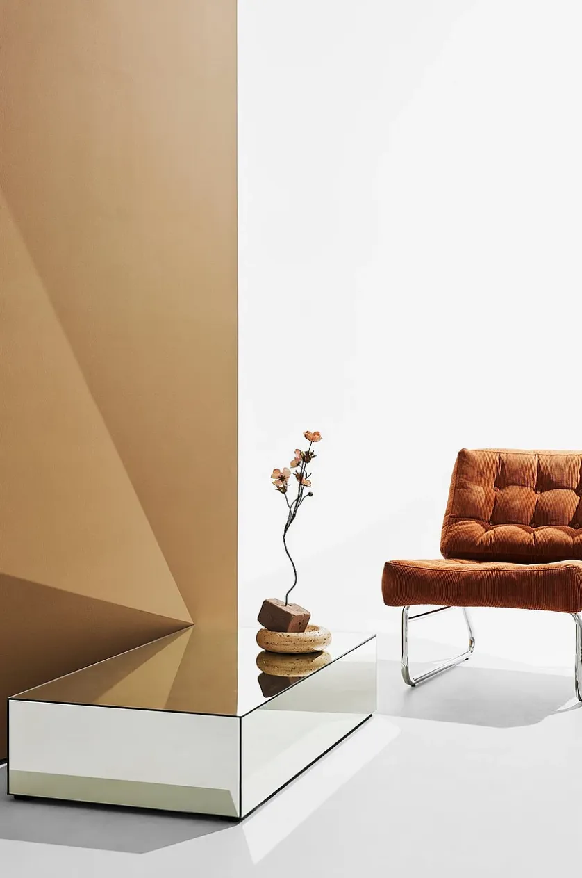 Ponti sofabord i spejlglas 120x60 cm