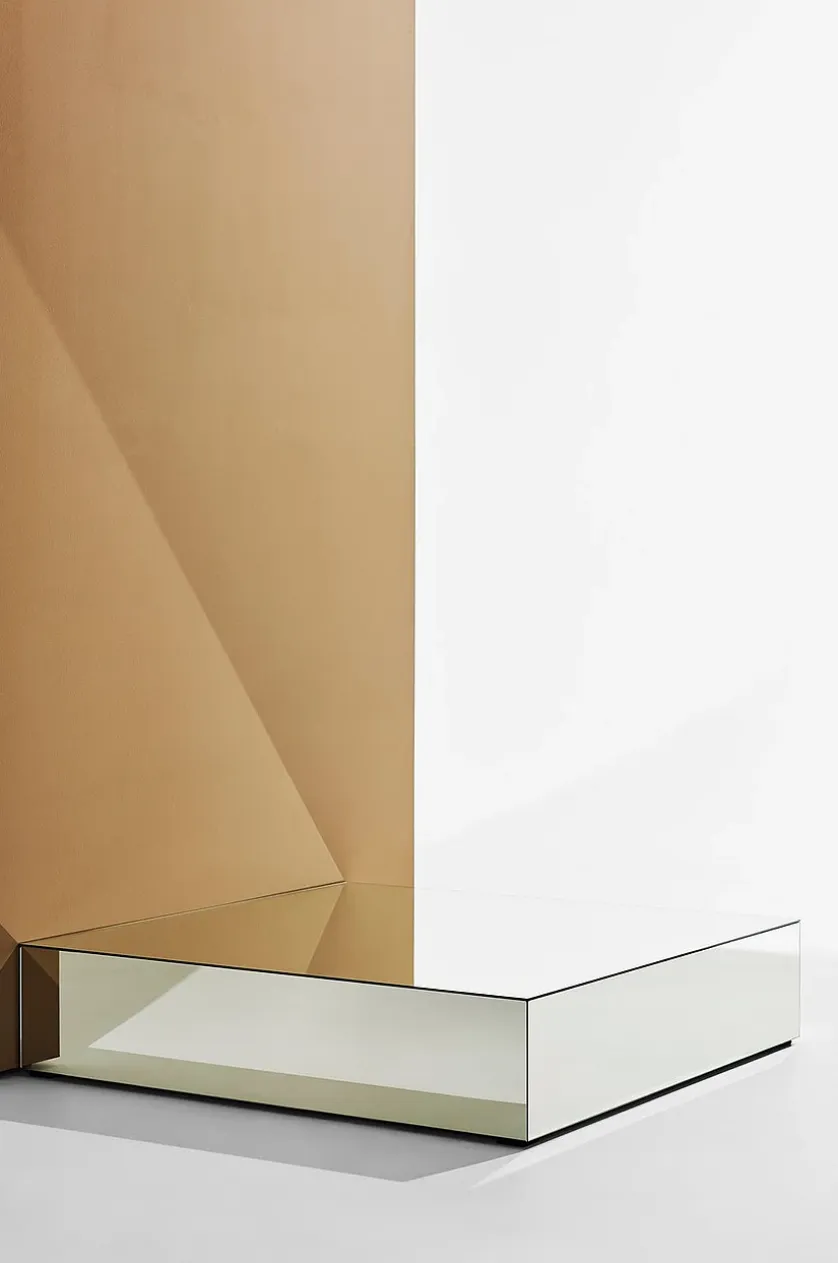Ponti sofabord i spejlglas 110x110 cm