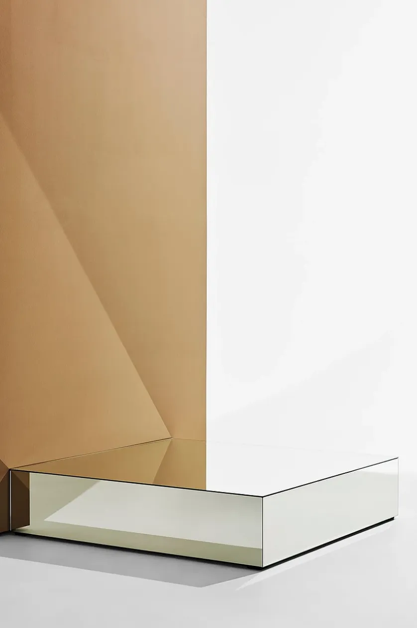 Ponti sofabord i spejlglas 110x110 cm