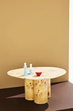 Remi sofabord højglans poppelrod 78x61 cm