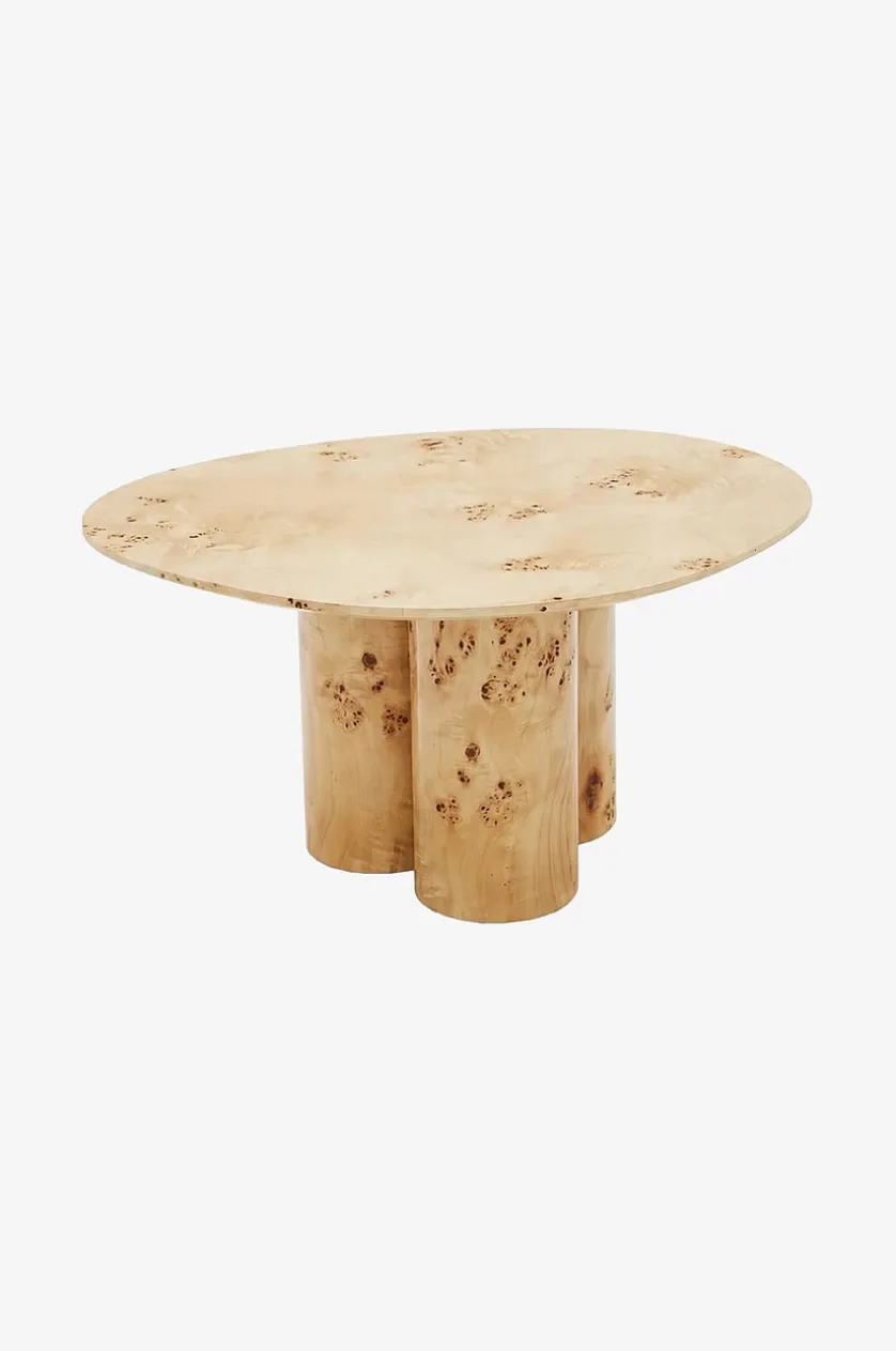 Remi sofabord højglans poppelrod 78x61 cm