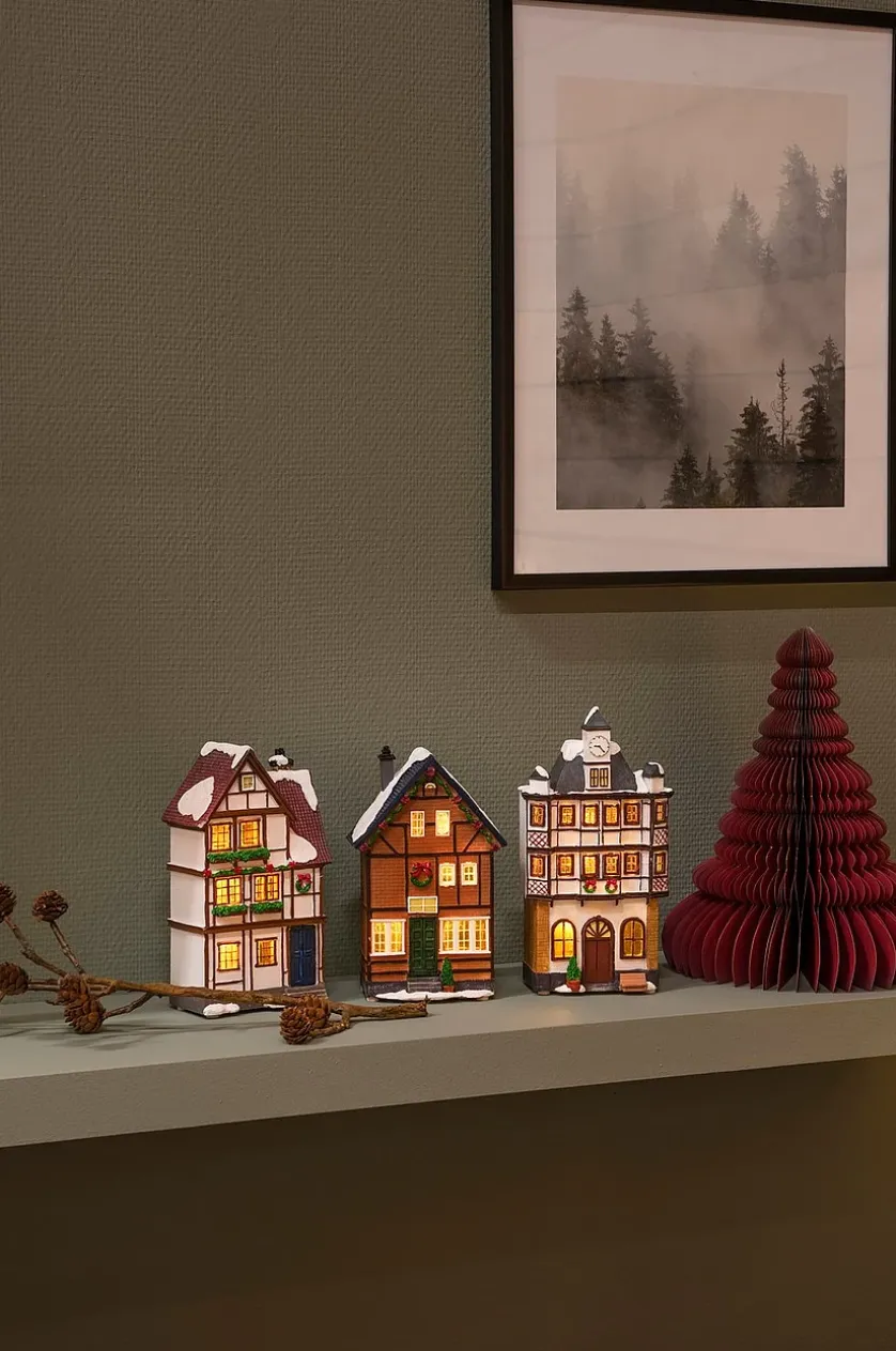Små huse LED 3 stk. sæt