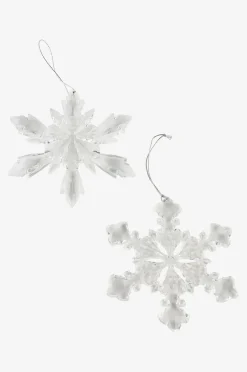 SNOWFLAKE juledekoration 4-pak