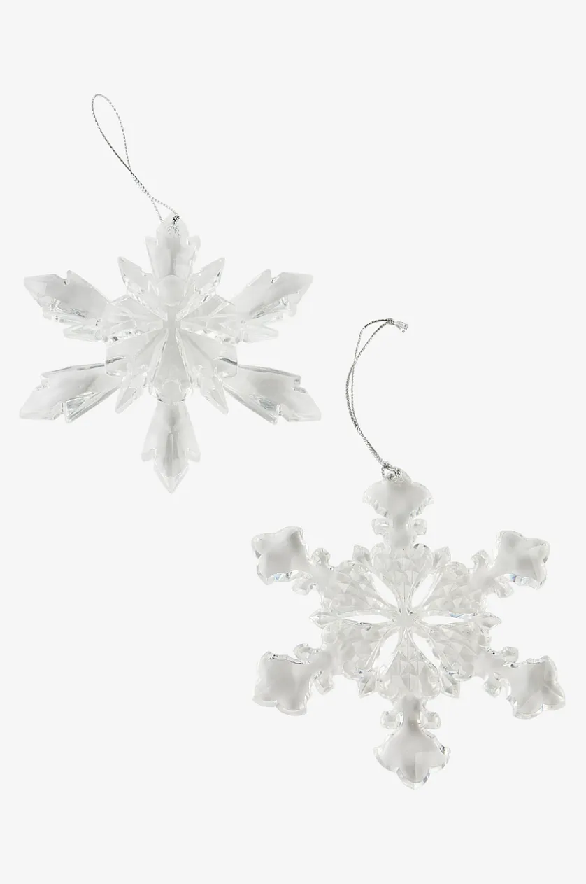 SNOWFLAKE juledekoration 4-pak