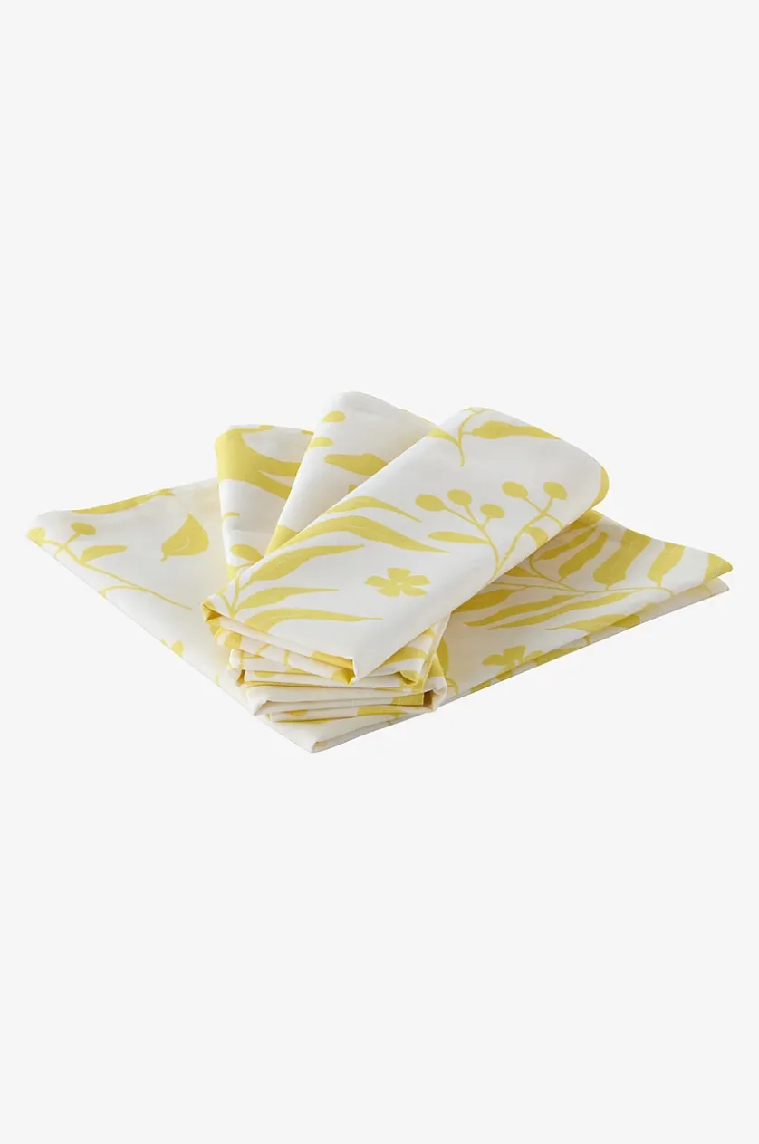 SPRING BLOOM serviet med 4-pakning