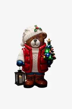 Stor bamse LED højde 65,5 cm