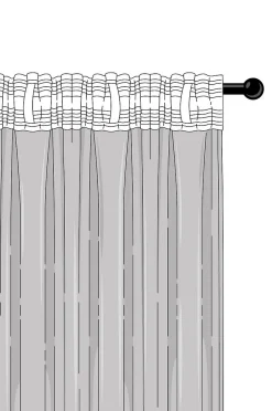 TEA multifunktionsgardin 2-pak