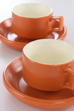 THELMA kaffekop med sidetallerken 2-pak