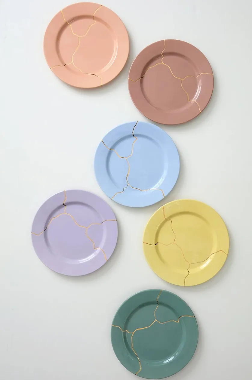 THE SHATTERED PLATES tallerken 6-pak ø 27 cm
