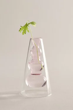 TILO PINK glasvase højde 18 cm
